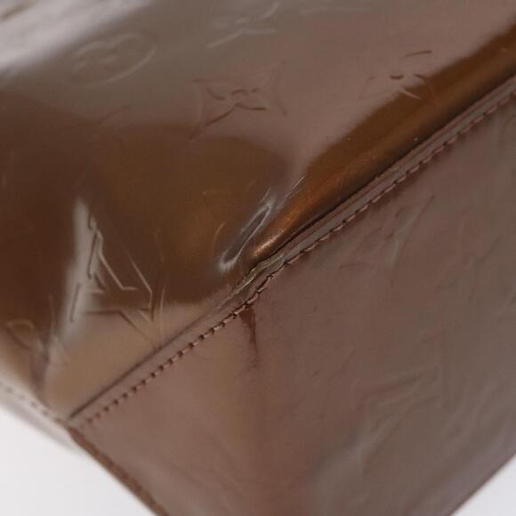 LOUIS VUITTON Monogram Vernis Reade PM Hand Bag Bronze M91146 - Picture 14 of 16